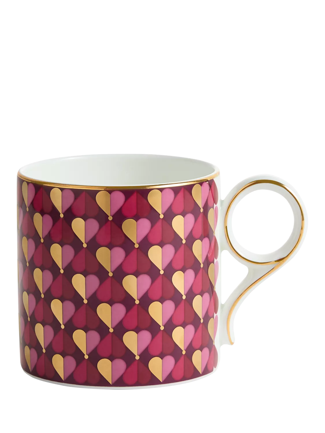Wedgwood Love bone china desk mug 330ml magenta - British product