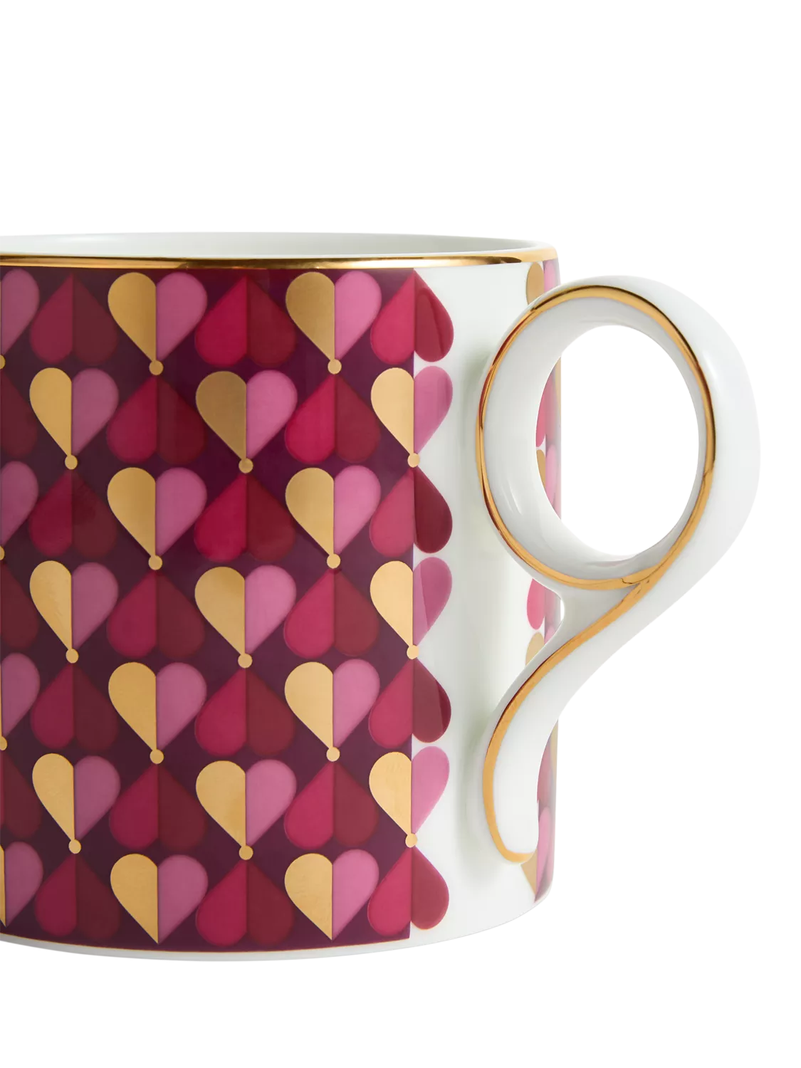 Wedgwood Love bone china desk mug 330ml magenta - British product