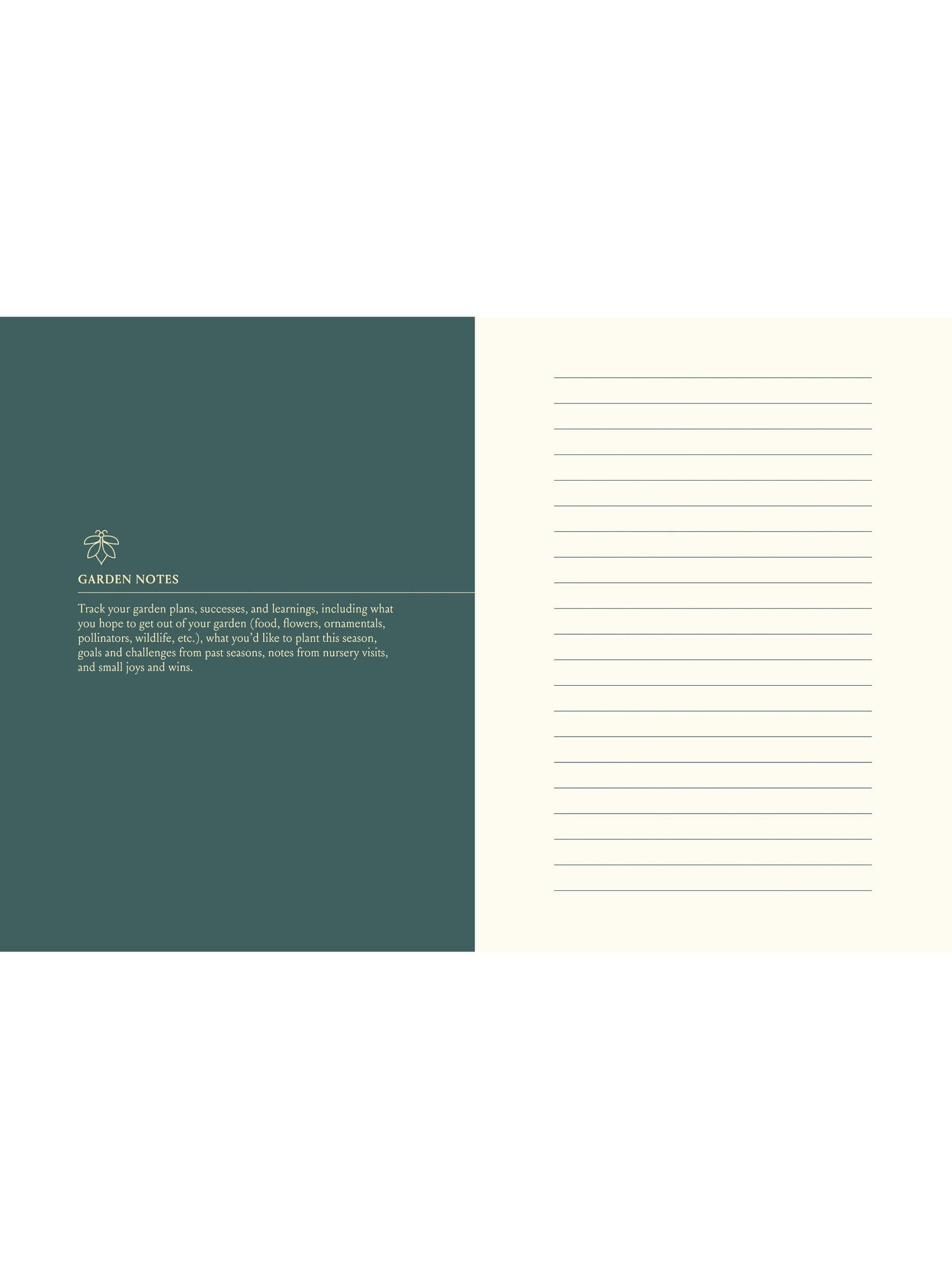 Chronicle Books gardening journal The Joyful Gardener's, imported from the UK