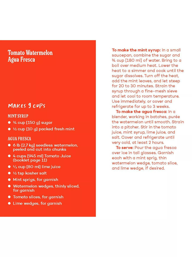 Chronicle Books Tomato Recipe Deck 30 recipes (British brand)