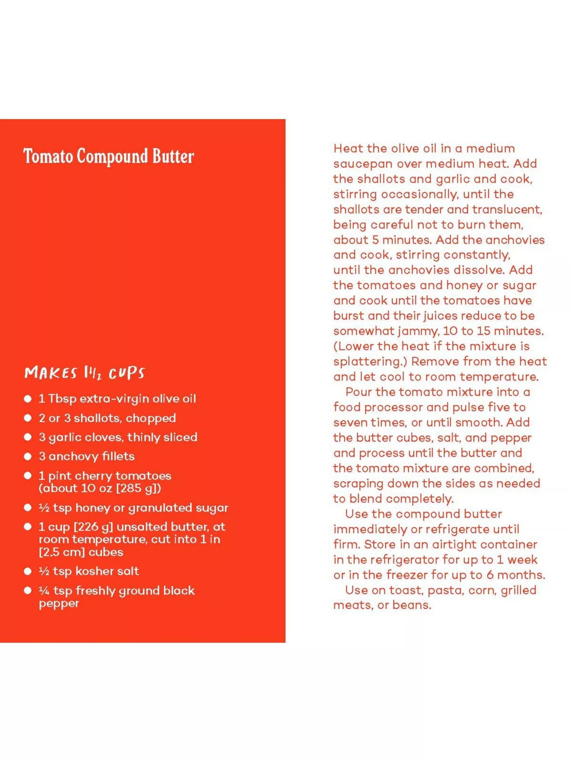 Chronicle Books Tomato Recipe Deck 30 recipes (British brand)