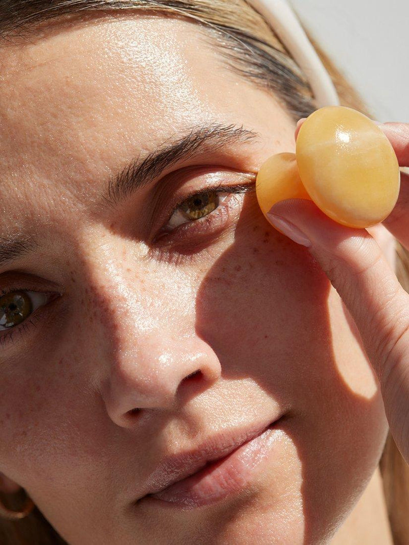 IRÄYE Skincare yellow topaz face and eye gua sha (British brand)
