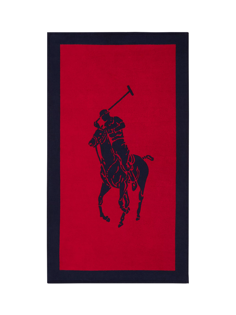 Ralph Lauren Polo Pony Jacquard Beach Towel 100 x 170cm