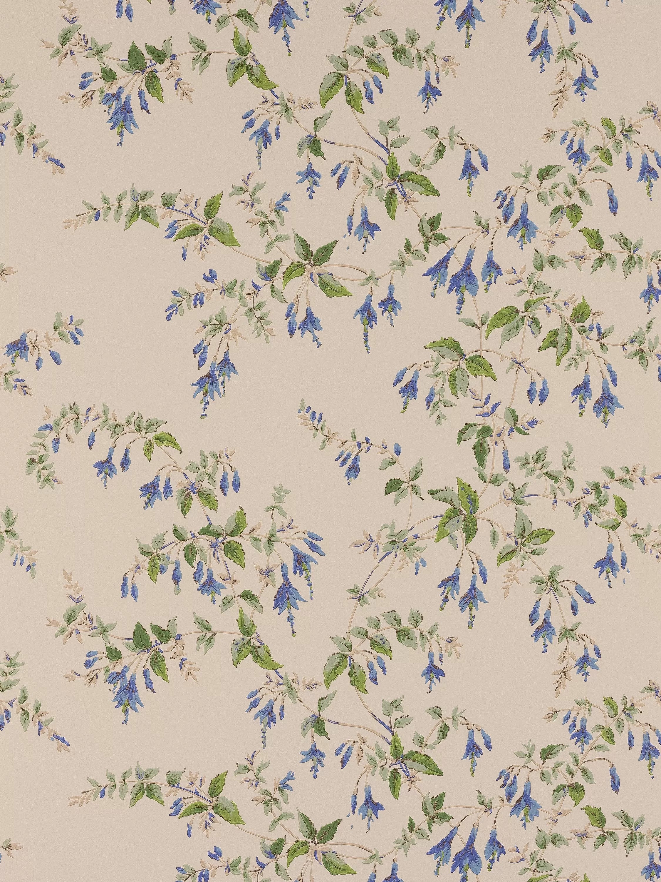 Colefax and Fowler Fuchsia floral wallpaper W68.5cm L10m, imported from the UK
