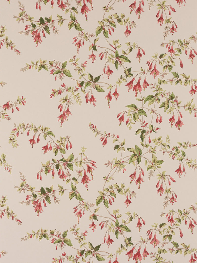 Colefax and Fowler Fuchsia Floral Wallpaper 68.5cm x 10m