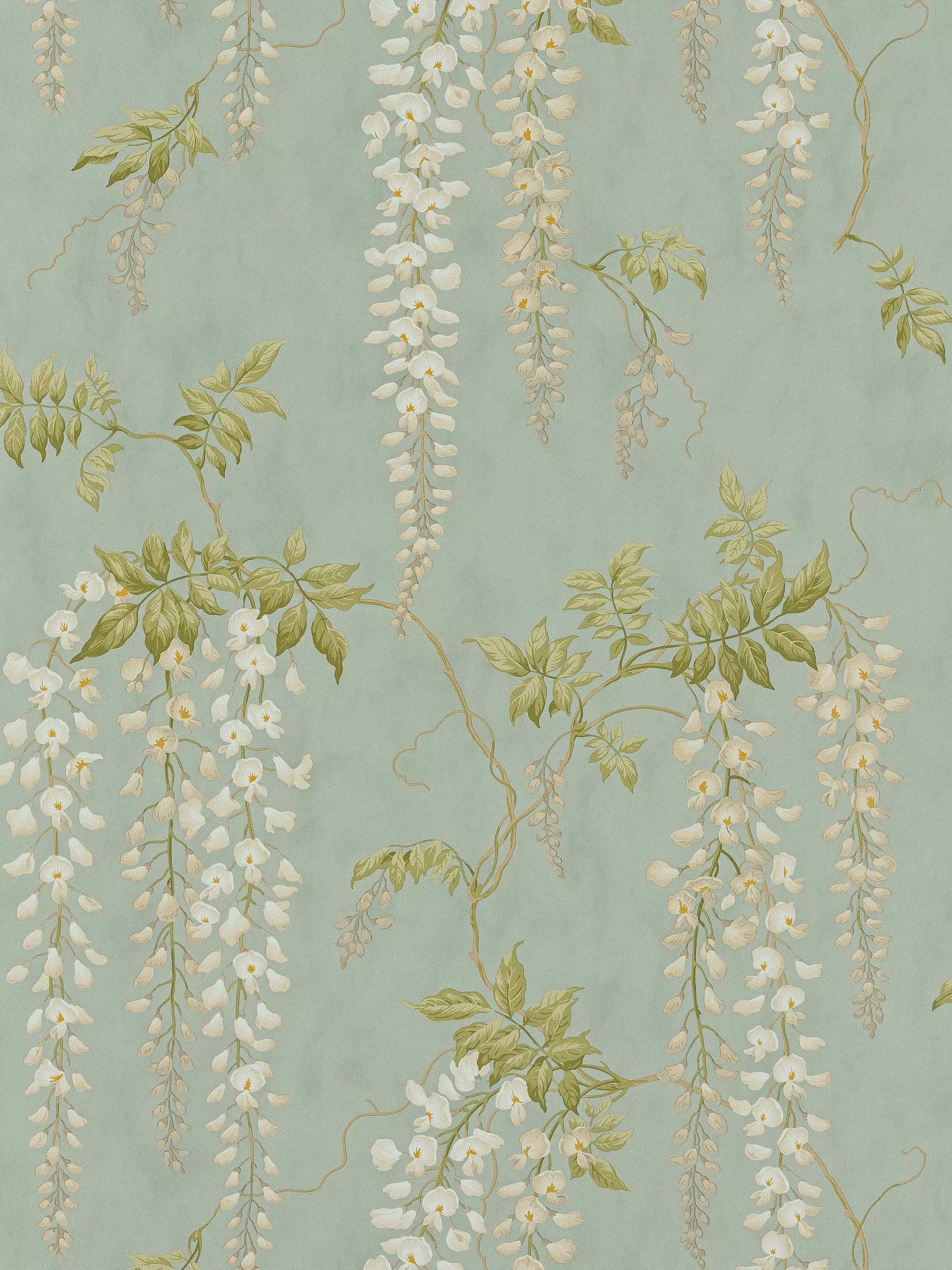 Colefax and Fowler Seraphina Wallpaper, Aqua