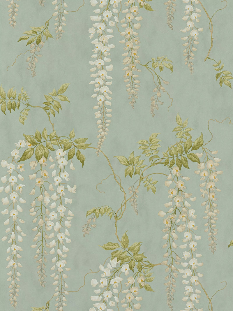 Colefax and Fowler Seraphina Wallpaper, Aqua