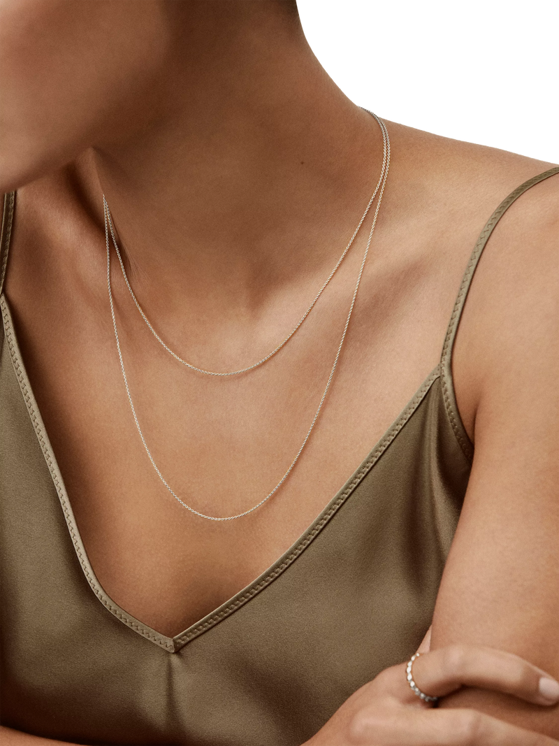Monica Vinader fine chain necklace 43cm, UK version