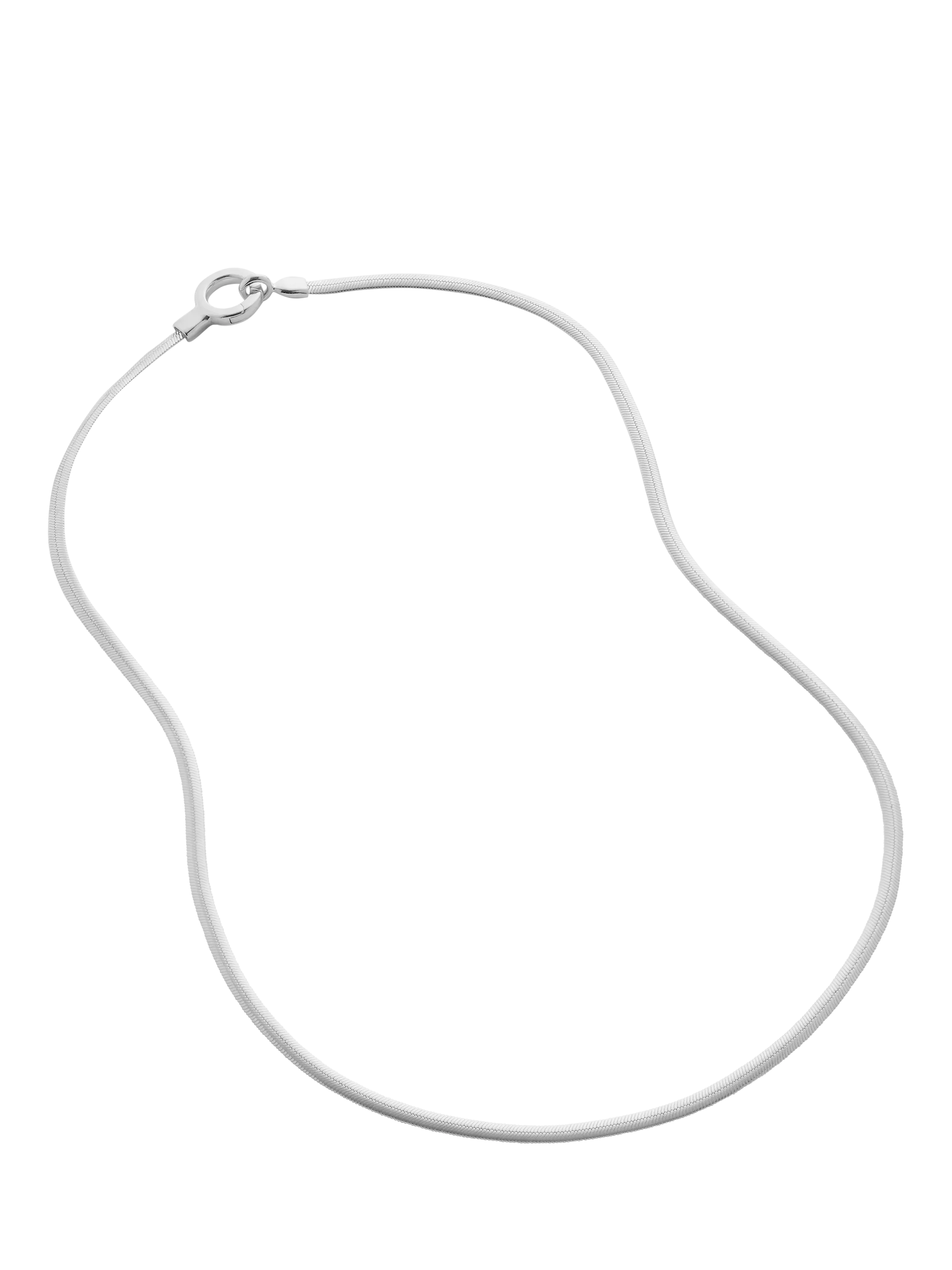 Monica Vinader sterling silver snake necklace 45.5cm (British brand)