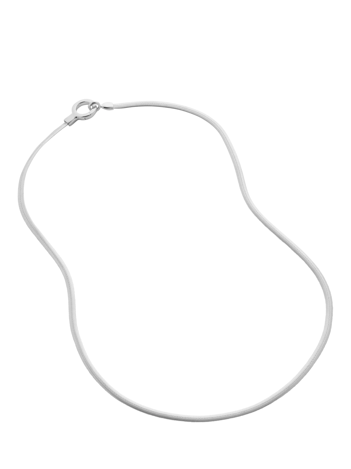 Monica Vinader sterling silver snake necklace 45.5cm (British brand)