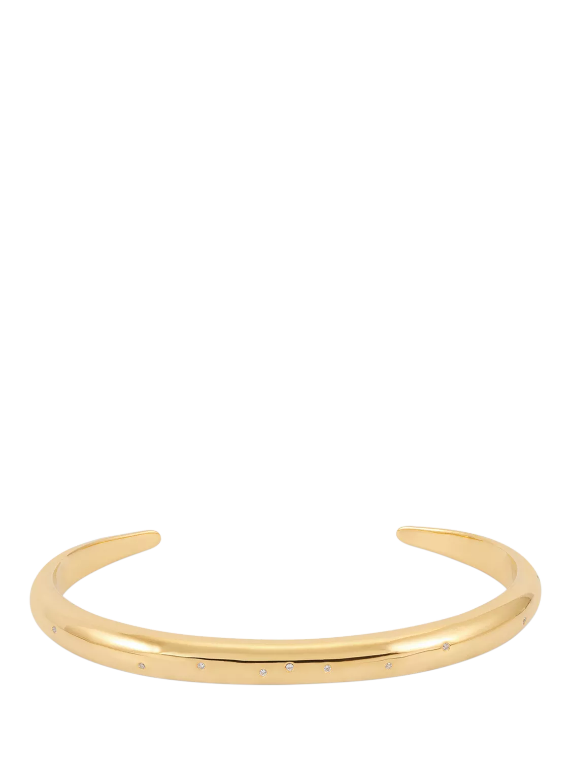 Rachel Jackson London white sapphire gold bangle 42mm, UK version