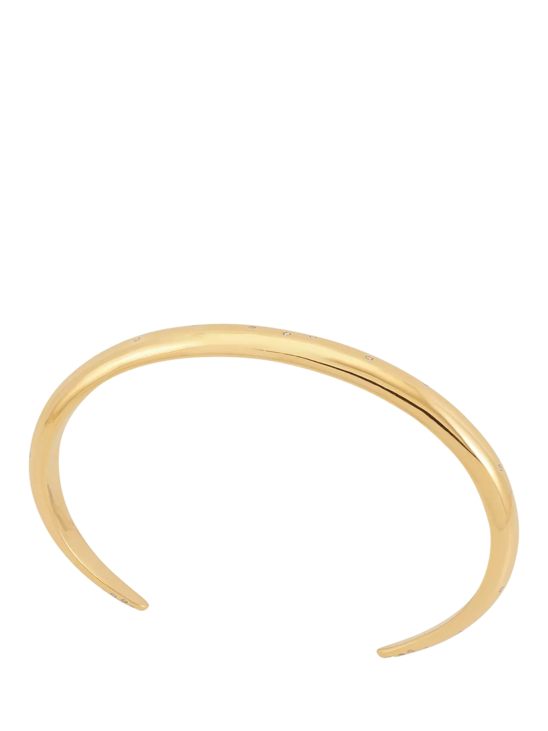 Rachel Jackson London white sapphire gold bangle 42mm, UK version