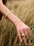 Rachel Jackson London white sapphire gold bangle 42mm, UK version