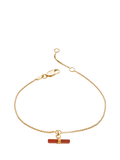 Rachel Jackson London Vitality Carnelian T-Bar Bracelet, UK version