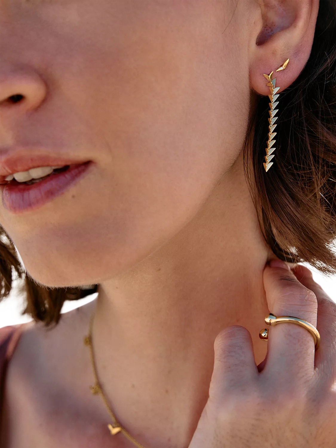 Rachel Jackson London Dreamcatcher Earrings in recycled sterling silver (British brand)