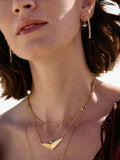 Rachel Jackson dreamcatcher pavé bird huggie hoop earrings 12mm (British brand)
