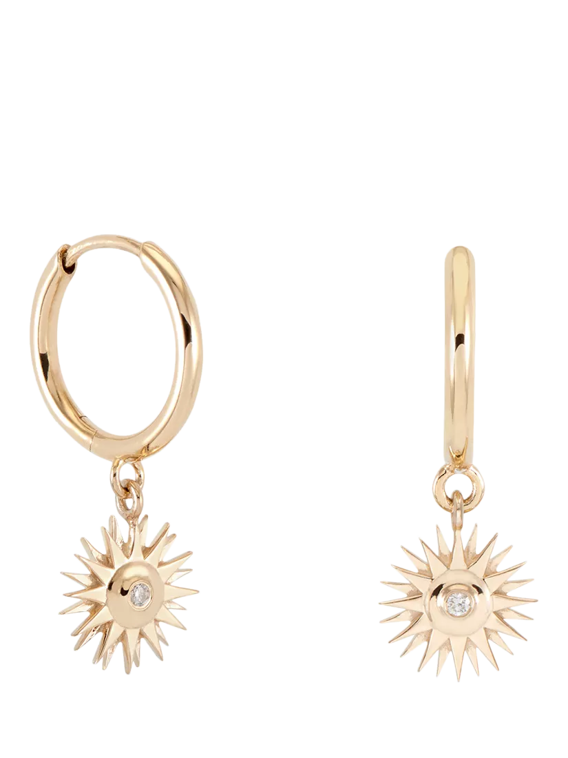 Rachel Jackson London Electric Goddess huggie hoop earrings (British brand)