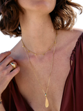 Rachel Jackson London Dreamcatcher Celestial Wing Necklace in Gold, UK version