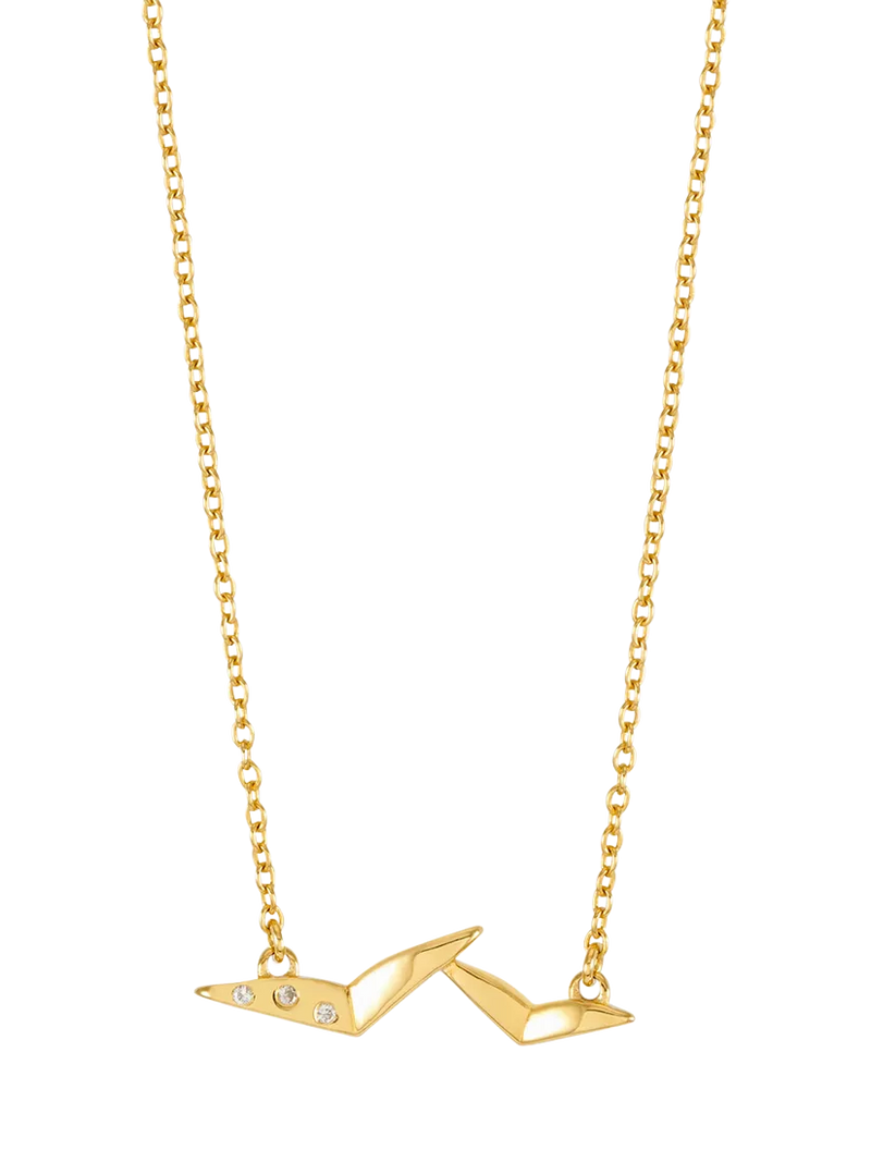 Rachel Jackson London Dreamcatcher Bird Necklace gold, imported from the UK