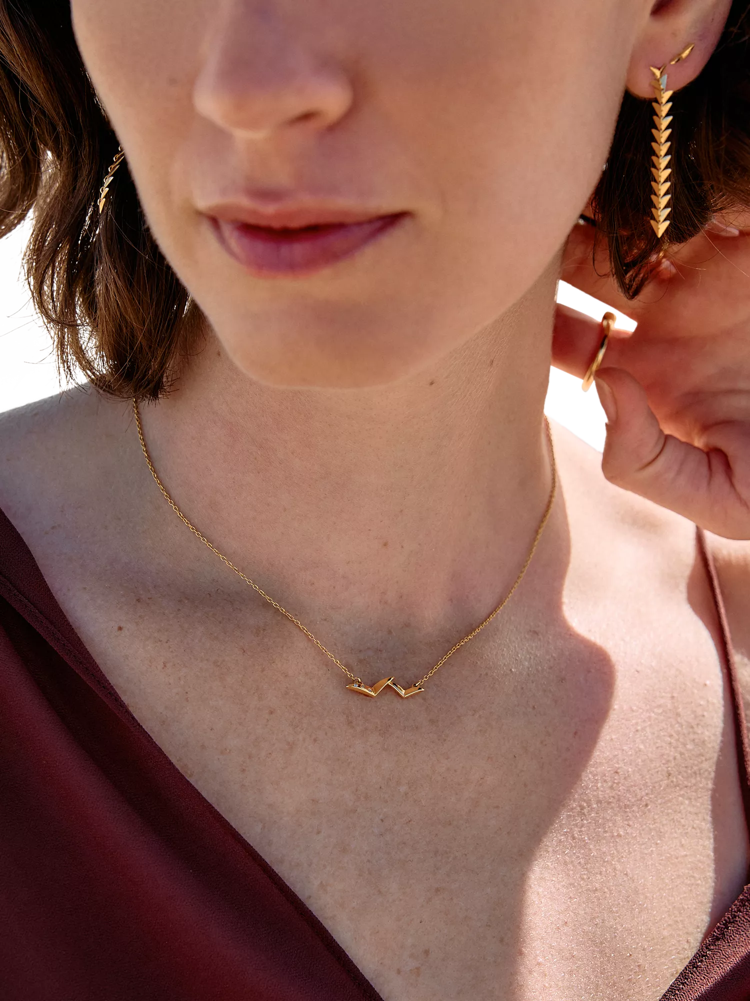 Rachel Jackson London Dreamcatcher Bird Necklace gold, imported from the UK