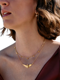 Rachel Jackson London dreamcatcher bird choker necklace gold, imported from the UK