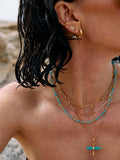 Rachel Jackson London dreamcatcher bird choker necklace gold, imported from the UK