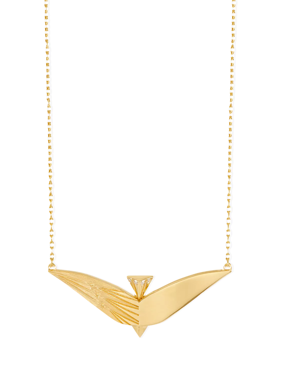 Rachel Jackson Dreamcatcher Celestial Bird Necklace gold, UK version