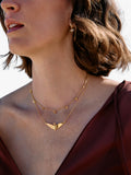 Rachel Jackson Dreamcatcher Celestial Bird Necklace gold, UK version