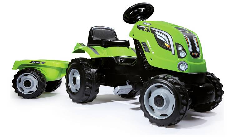 Smoby Farmer XL Green Tractor and Trailer