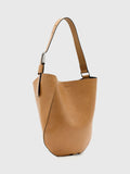 AllSaints Luna Hobo leather shoulder bag brown, imported from the UK