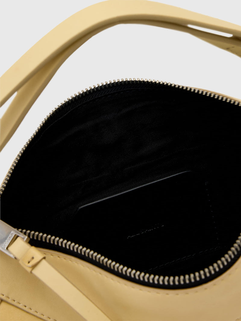 AllSaints Luna micro leather bag yellow mid - British product
