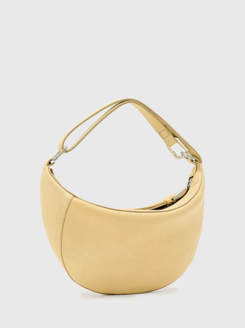 AllSaints Luna micro leather bag yellow mid - British product