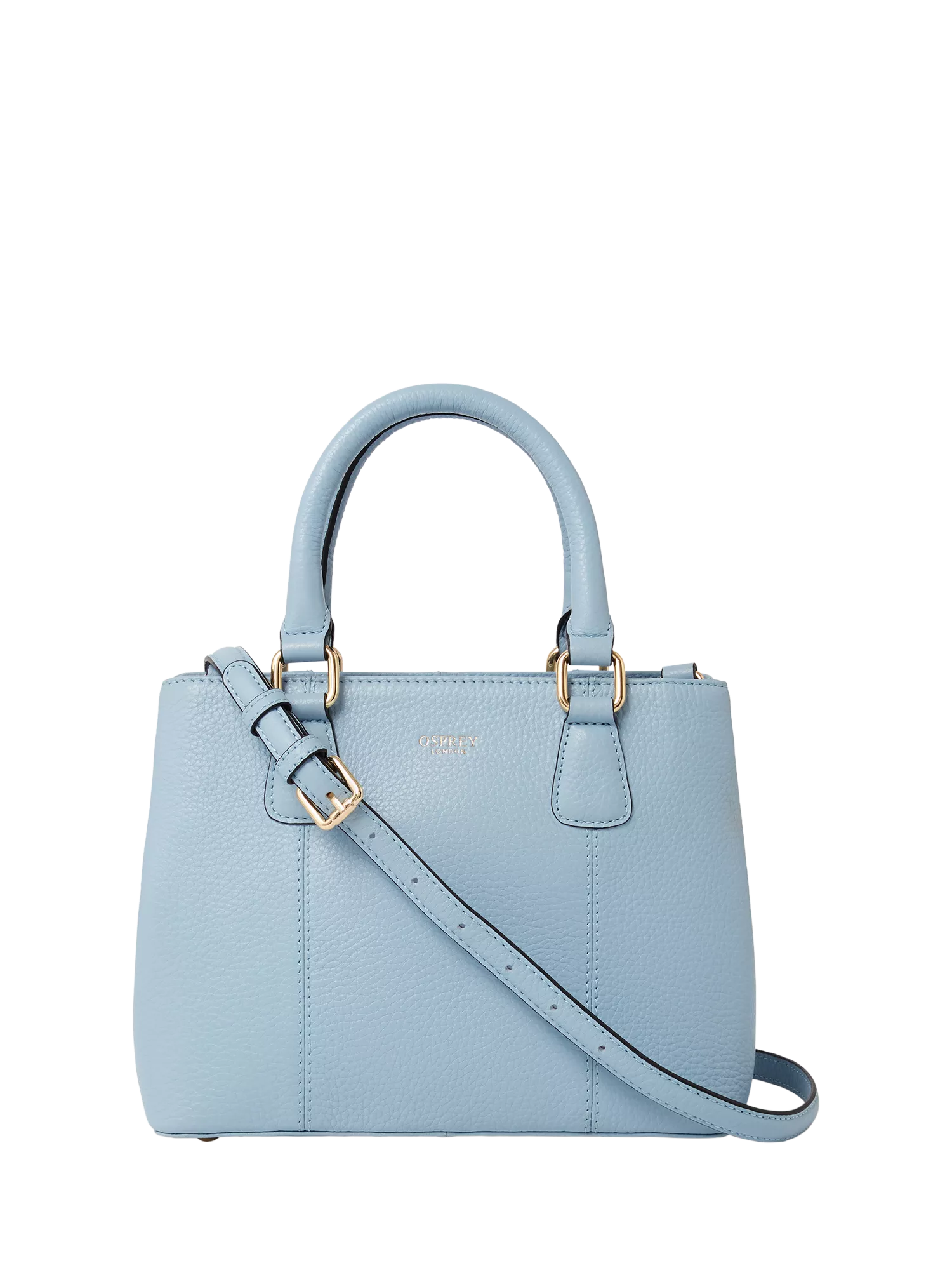 Osprey London The Adaline Mini Leather Grab Bag, Celestial Blue