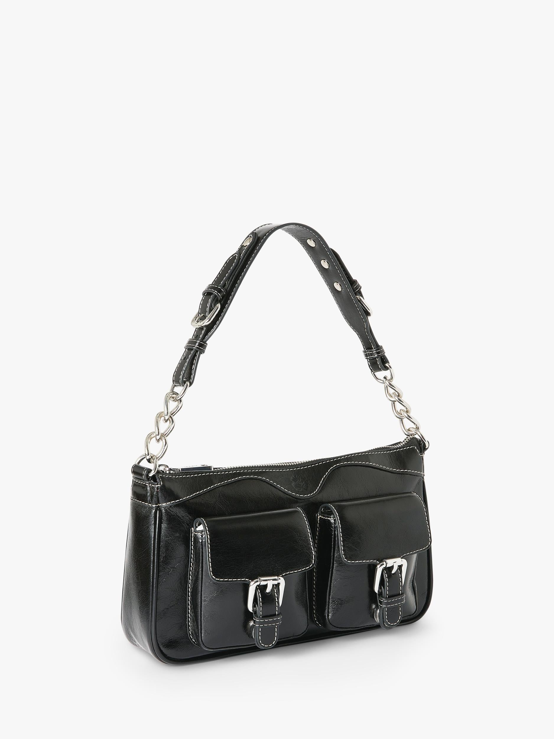 OSPREY LONDON Cali leather shoulder bag, imported from the UK