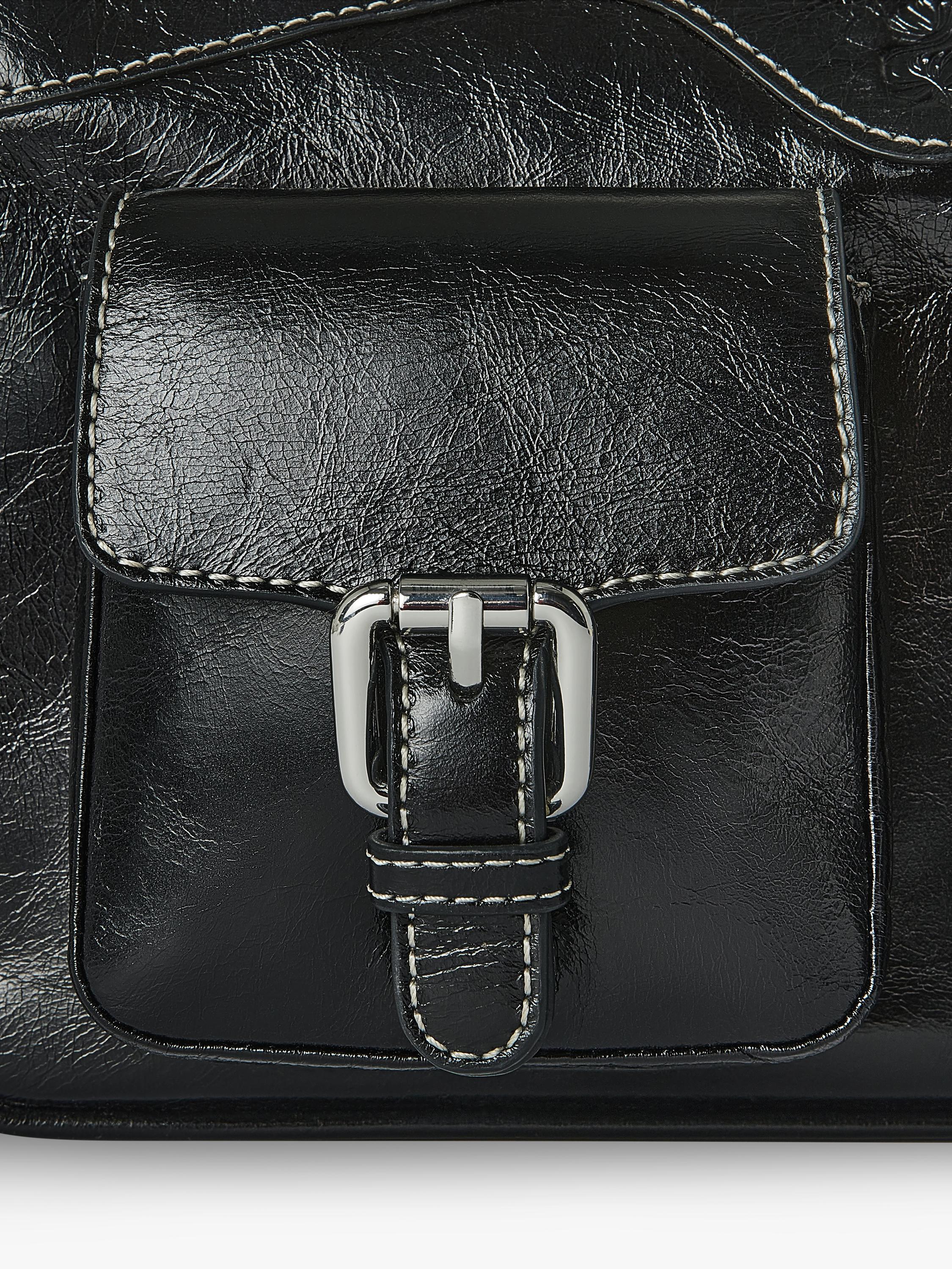OSPREY LONDON Cali leather shoulder bag, imported from the UK
