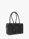 OSPREY LONDON High Flyer leather shoulder bag in black - British product