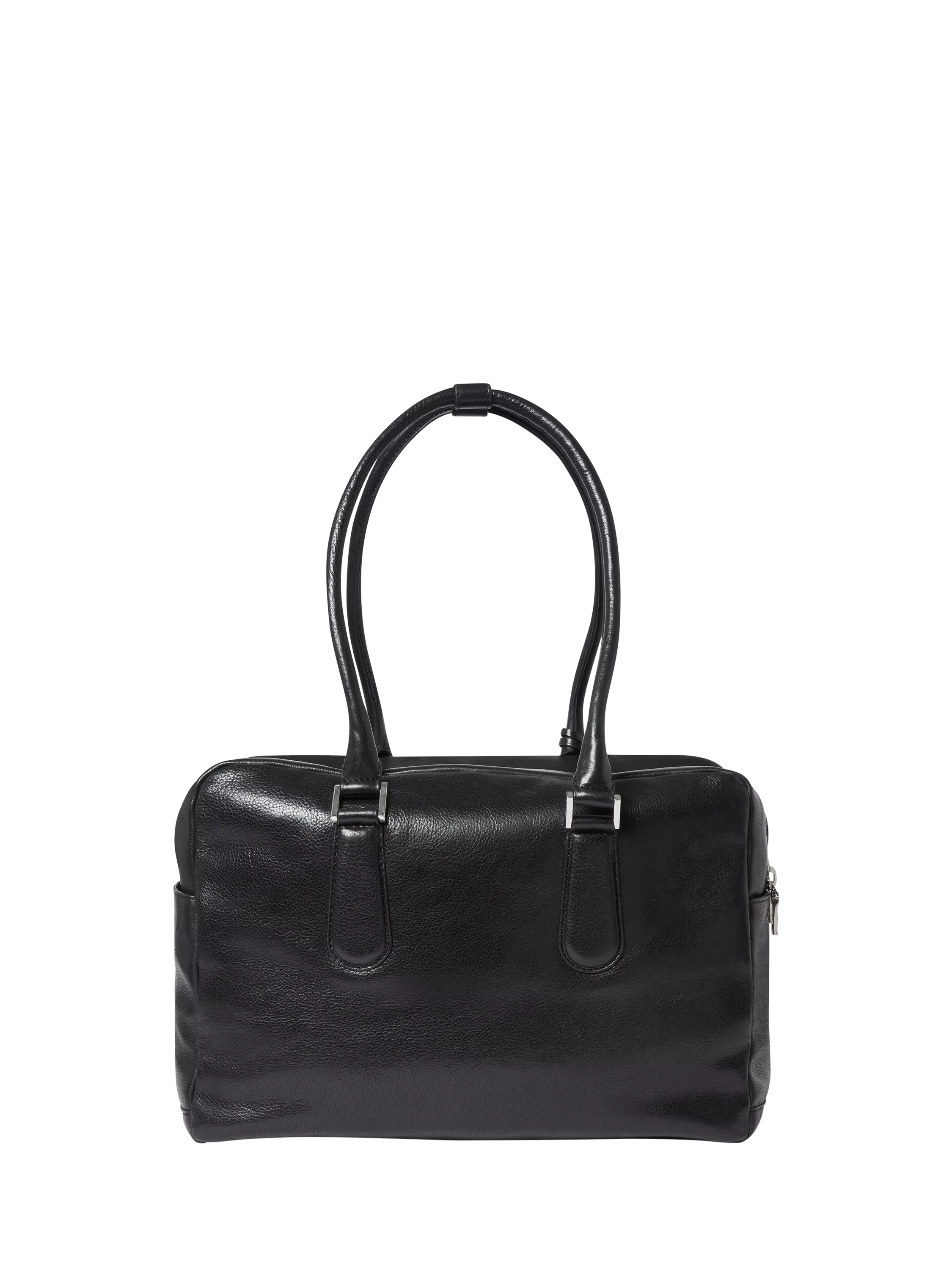 OSPREY LONDON High Flyer leather shoulder bag in black - British product