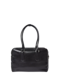 OSPREY LONDON High Flyer leather shoulder bag in black - British product