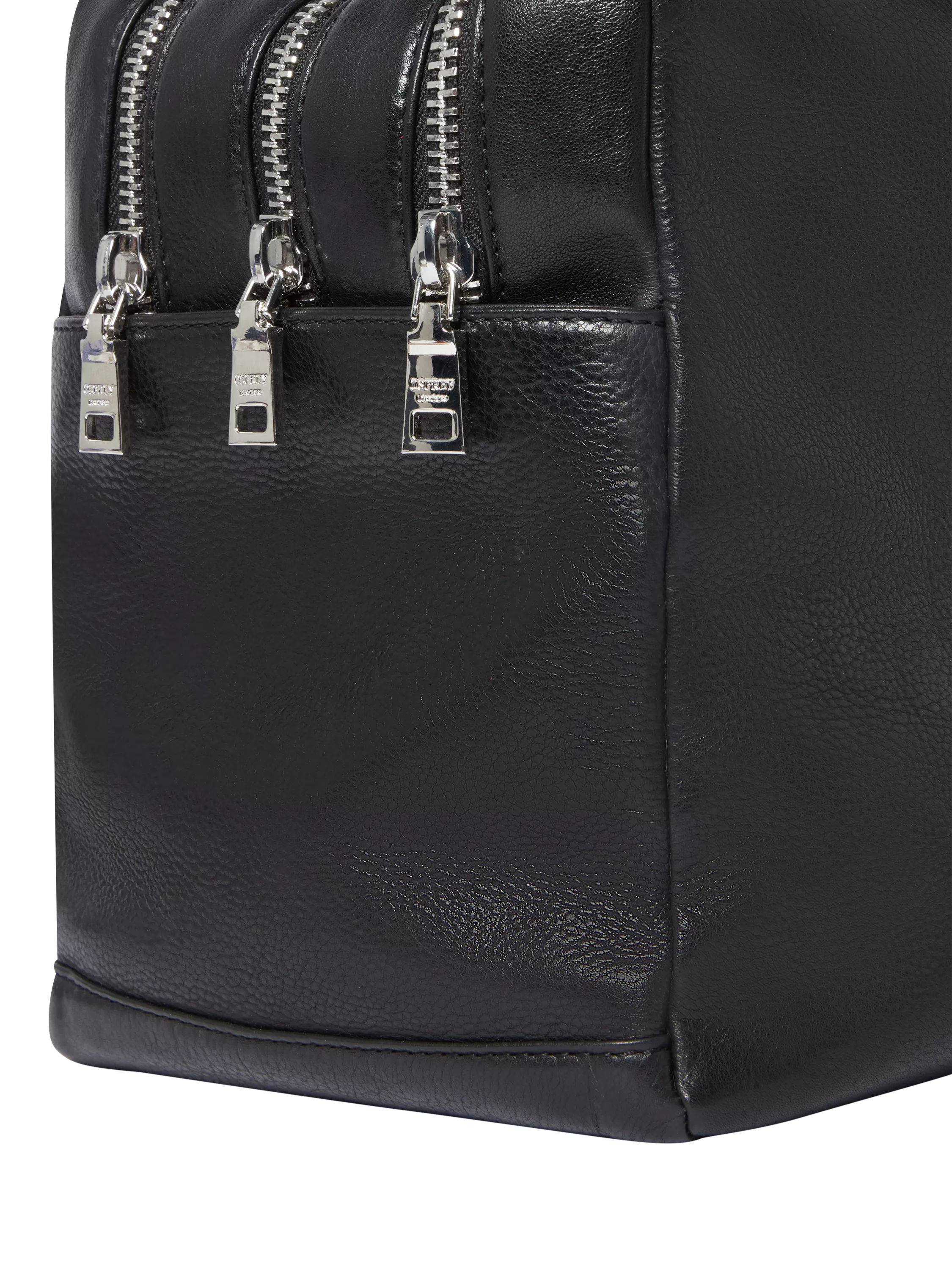 OSPREY LONDON High Flyer leather shoulder bag in black - British product