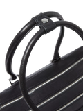 OSPREY LONDON High Flyer leather shoulder bag in black - British product