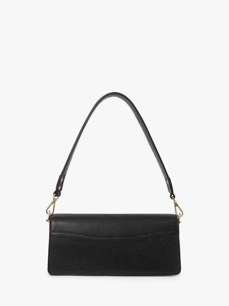 Osprey London Marlow leather shoulder bag with suede lining - British product