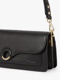 Osprey London Marlow leather shoulder bag with suede lining - British product