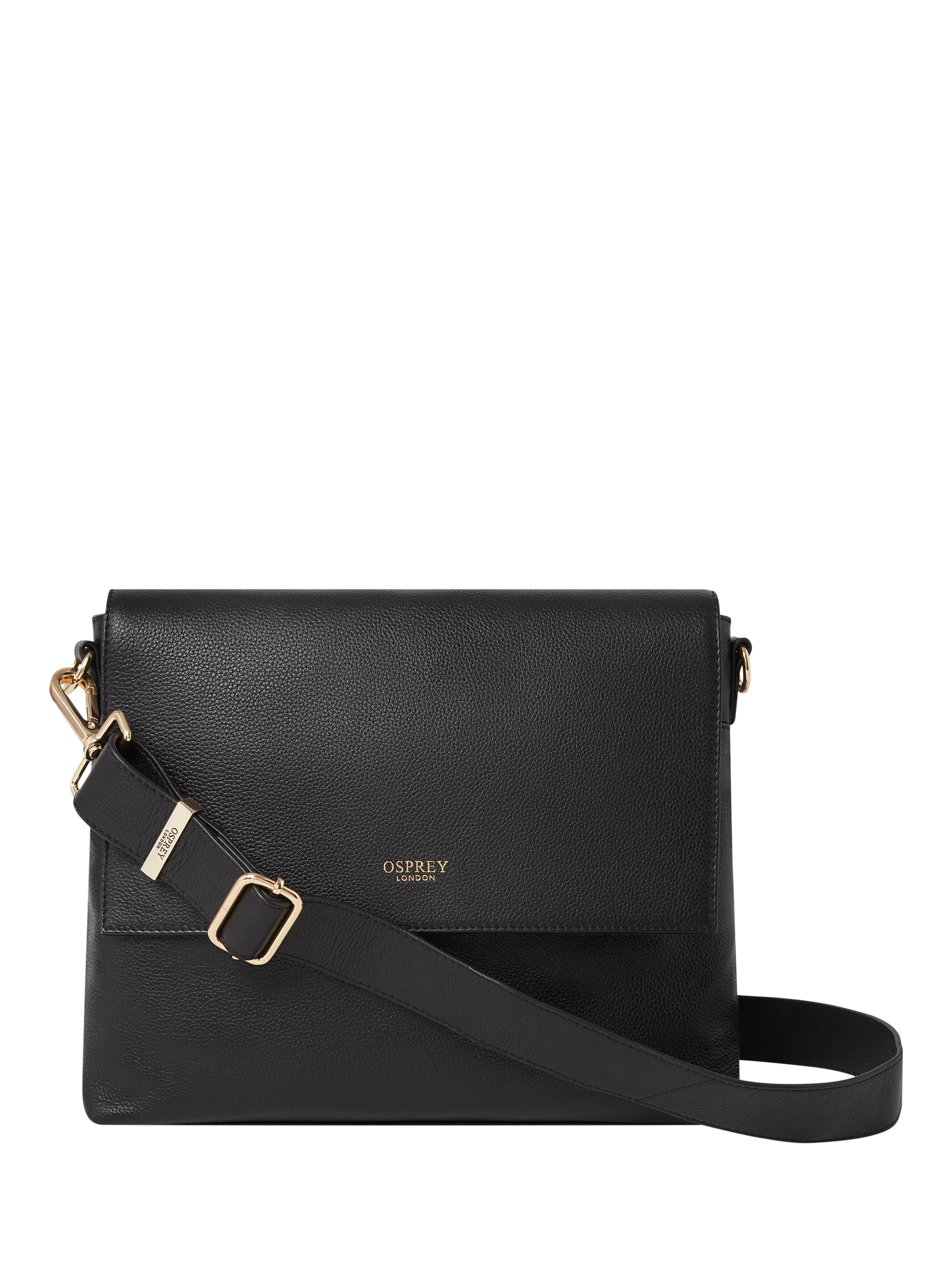 OSPREY LONDON Runner crossbody bag in leather, UK version