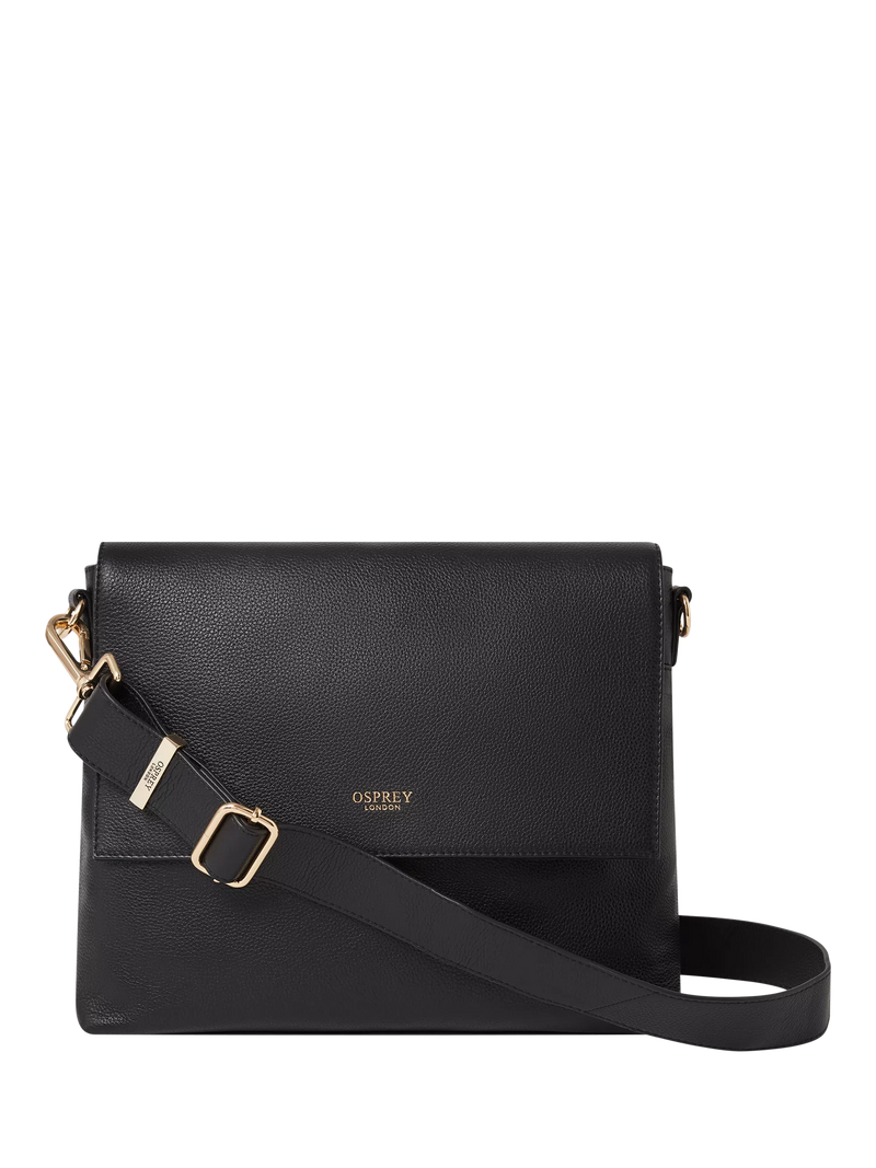 OSPREY LONDON Runner crossbody bag in leather, UK version