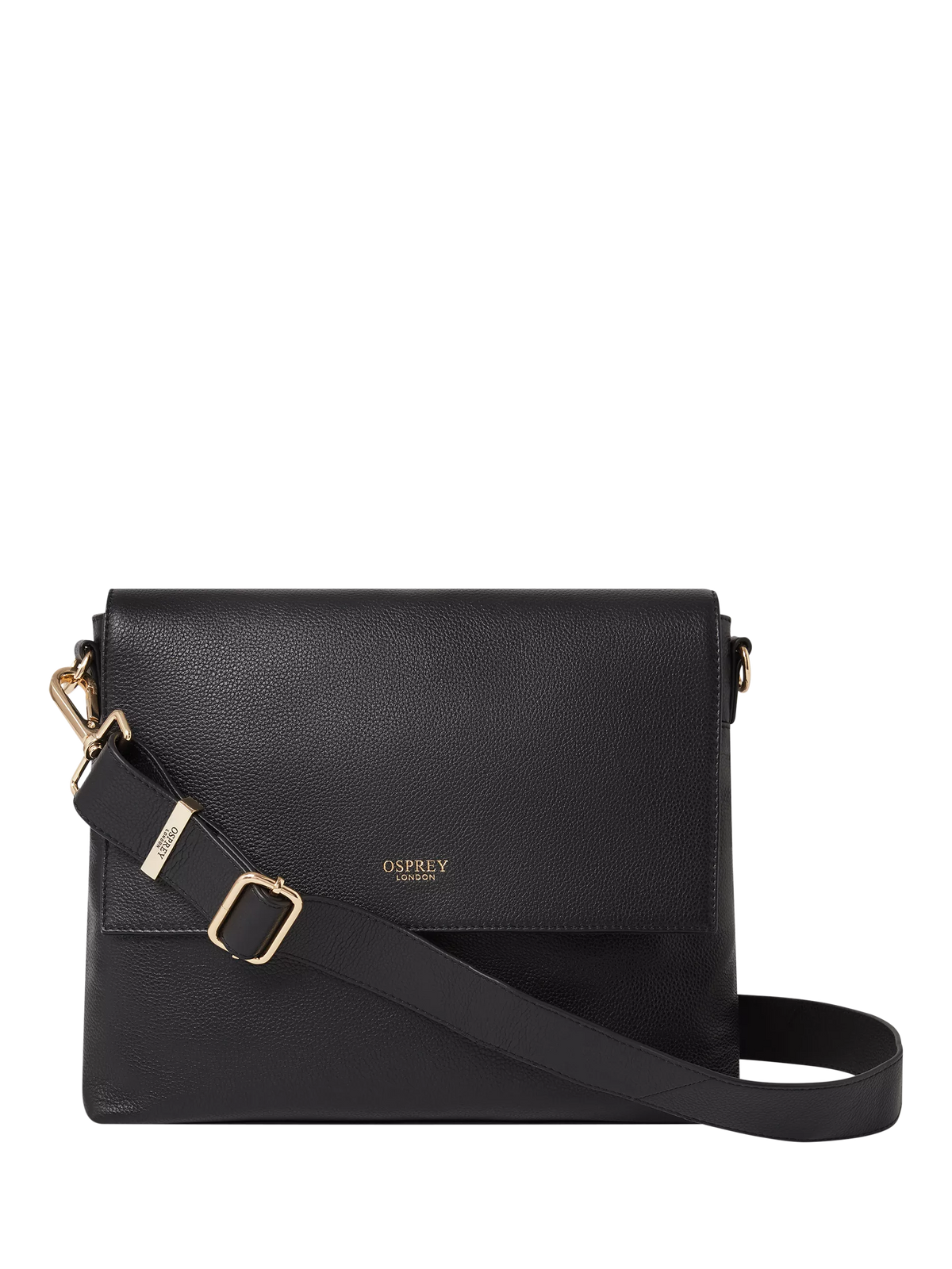 OSPREY LONDON Runner crossbody bag in leather, UK version