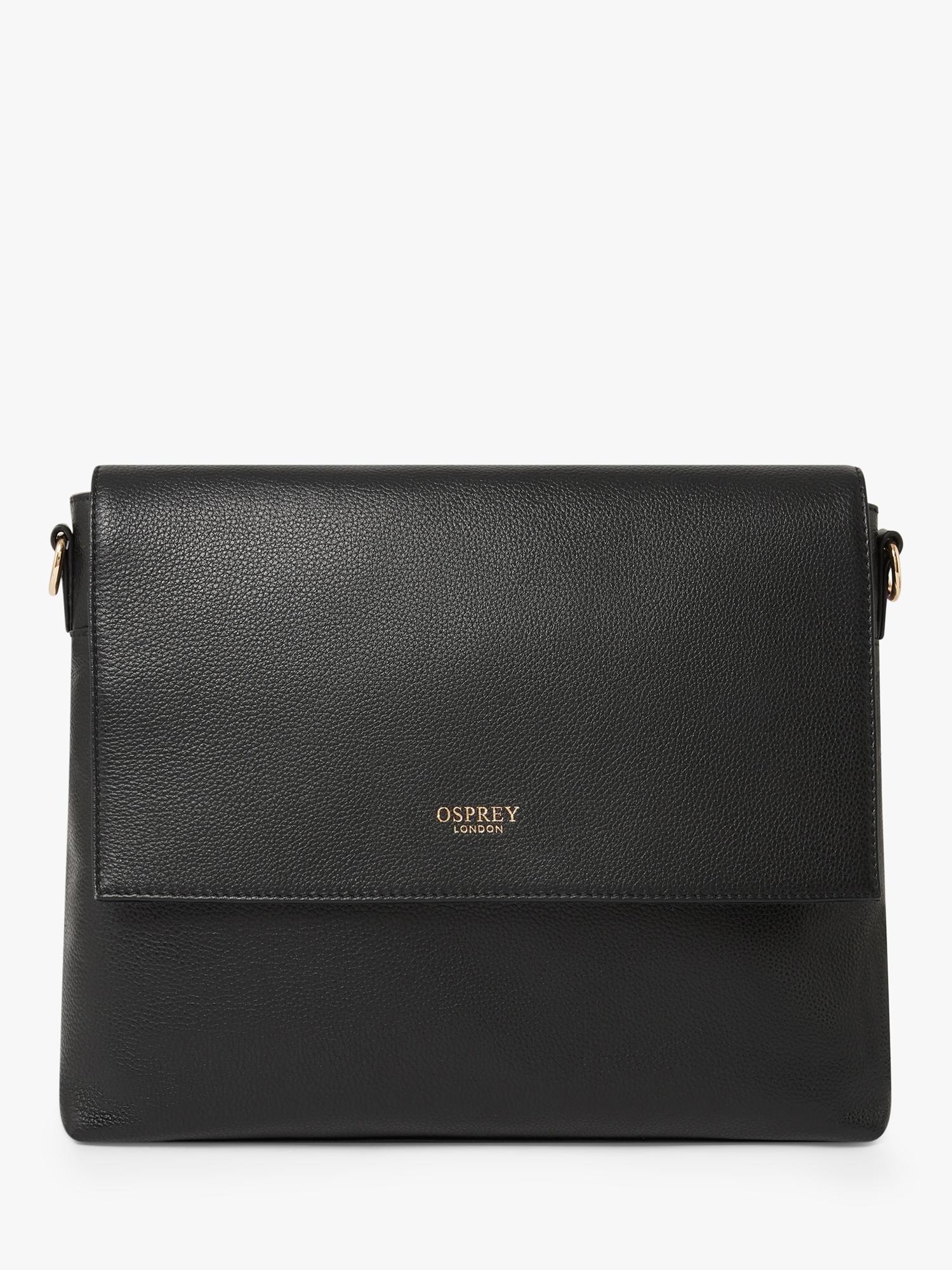 OSPREY LONDON Runner crossbody bag in leather, UK version