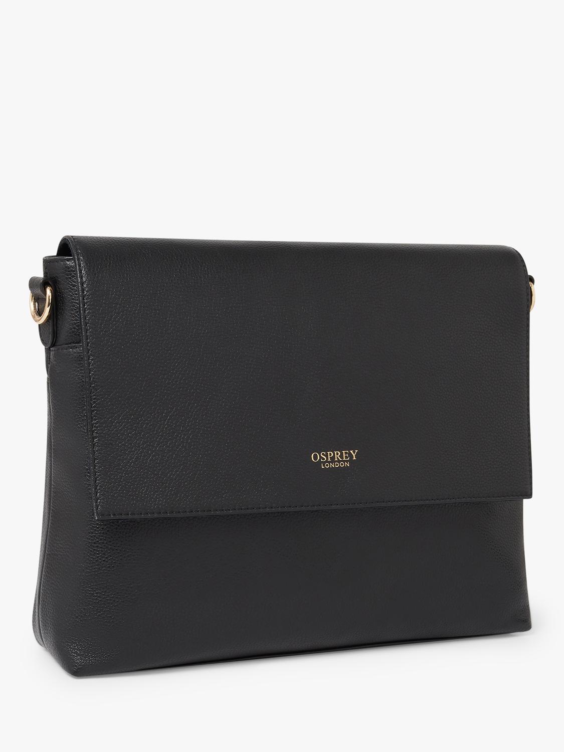 OSPREY LONDON Runner crossbody bag in leather, UK version