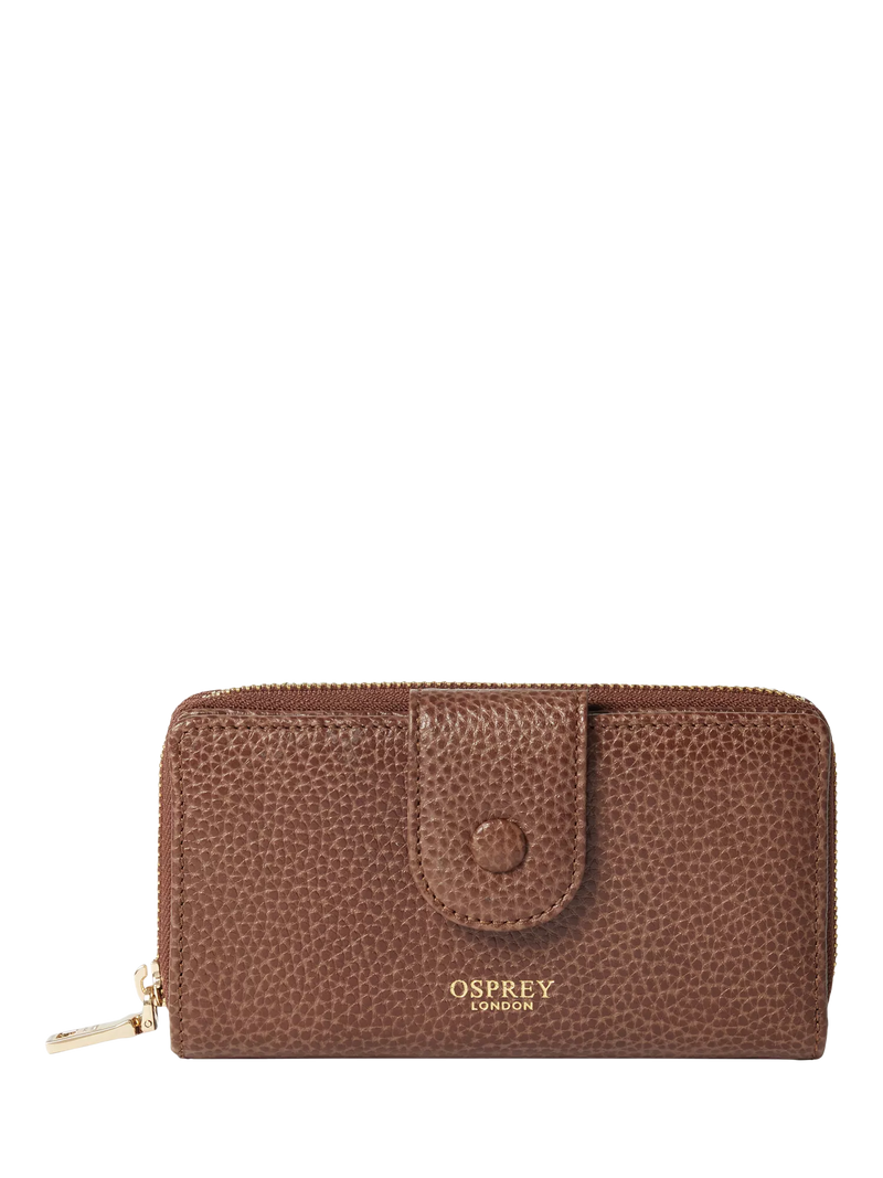 OSPREY LONDON Core Medium Leather Popper Matinee Purse