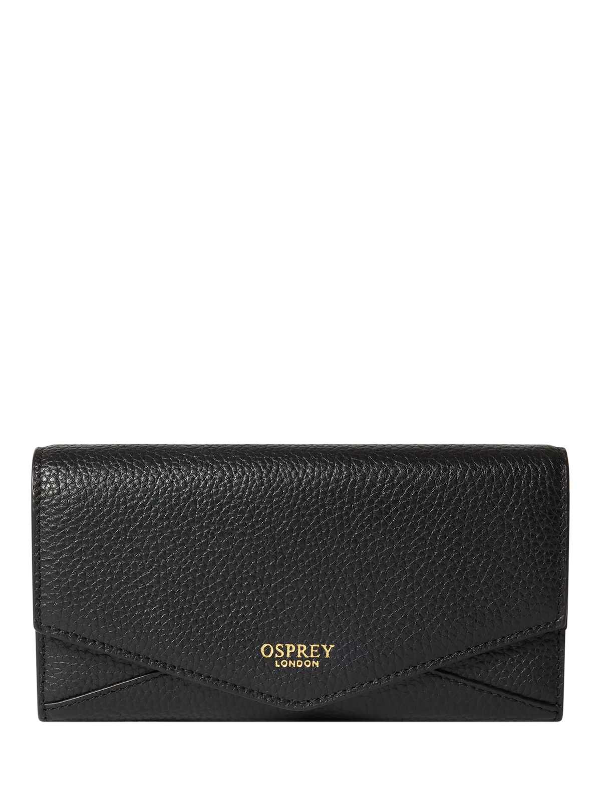 OSPREY LONDON Core Medium Leather Zip Matinee Purse