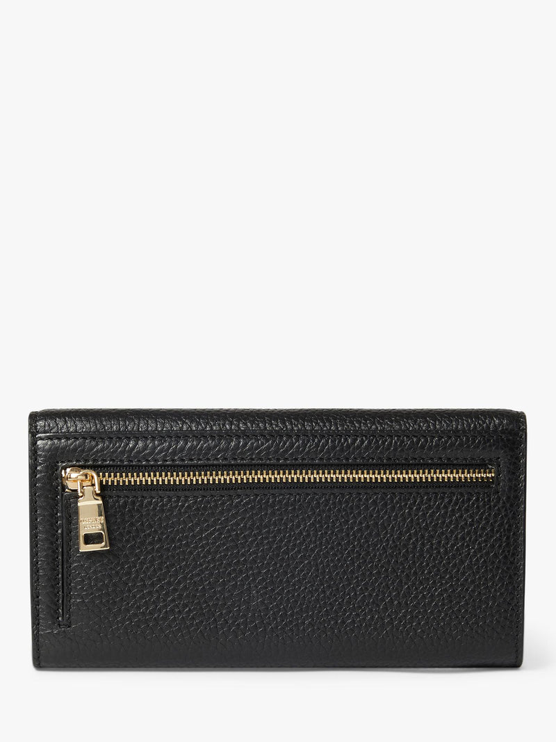 OSPREY LONDON Core Medium Leather Zip Matinee Purse - British product